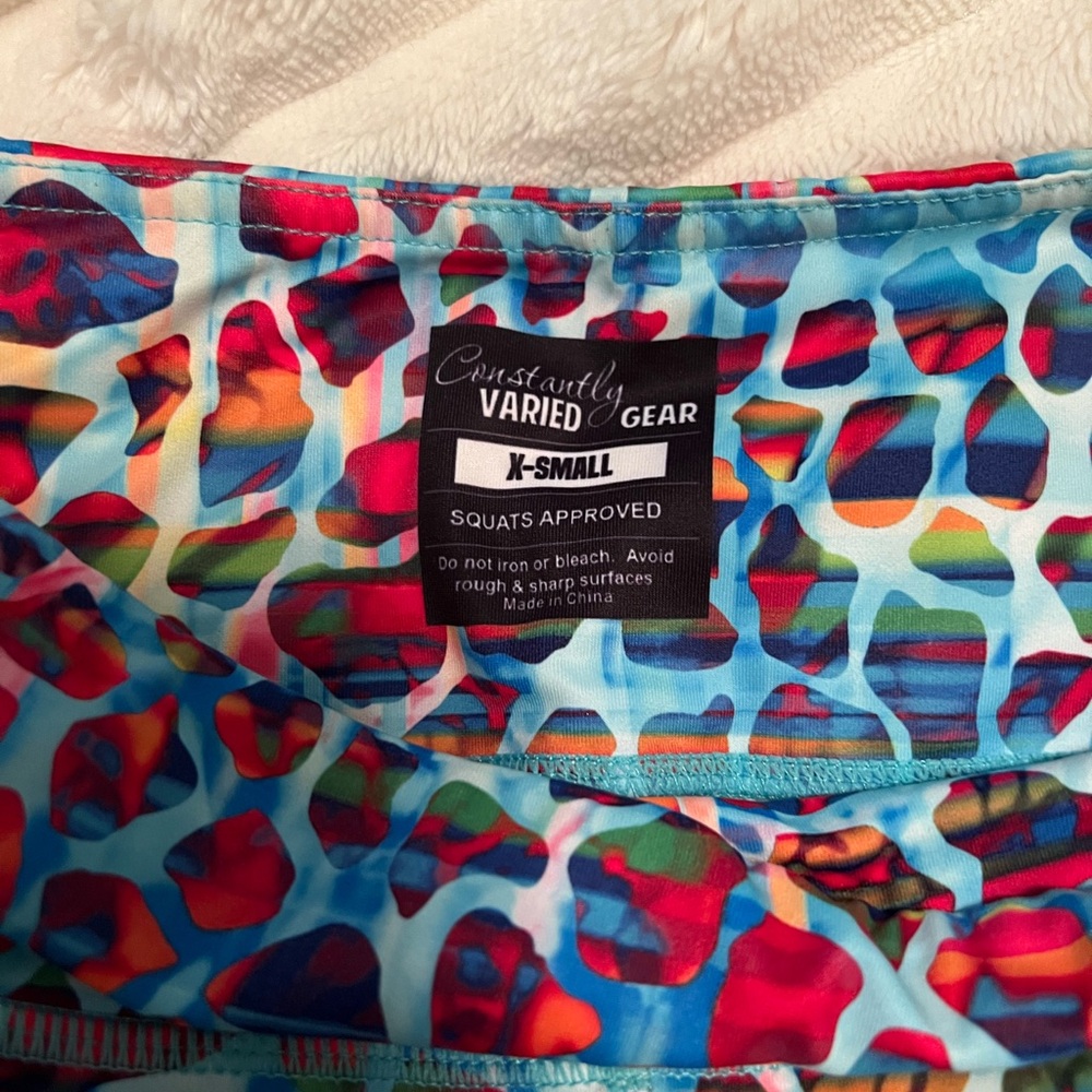 Constantly Varied Gear Multicolor Leopard Print Leggings (Fits 0-4) - Picture 3 of 3